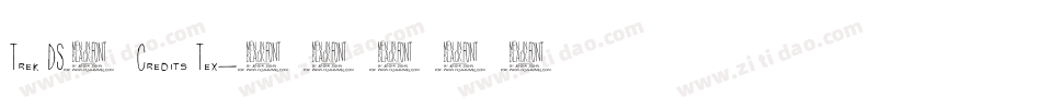 Trek DS9 Credits Tex字体转换
